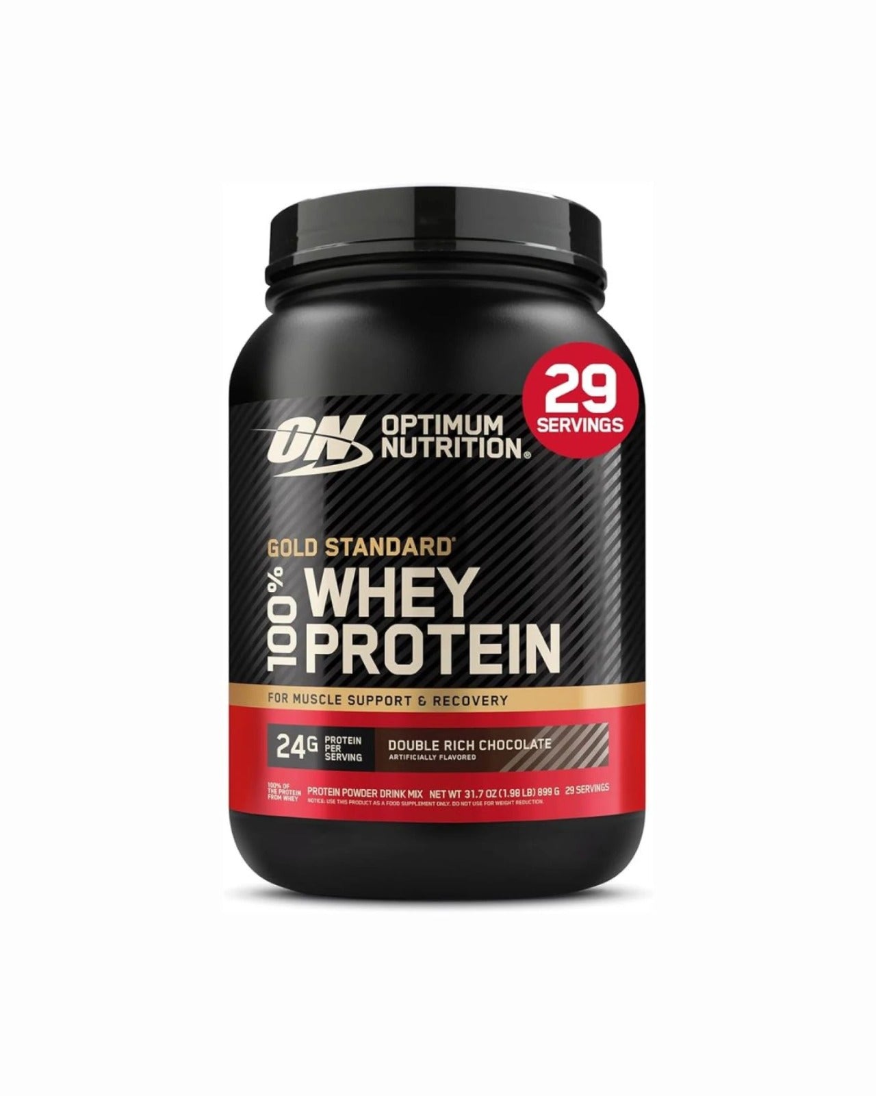 OPTIMUM NUTRITION GOLD STANDARD WHEY - CHOCOLATE 2LB (900g)