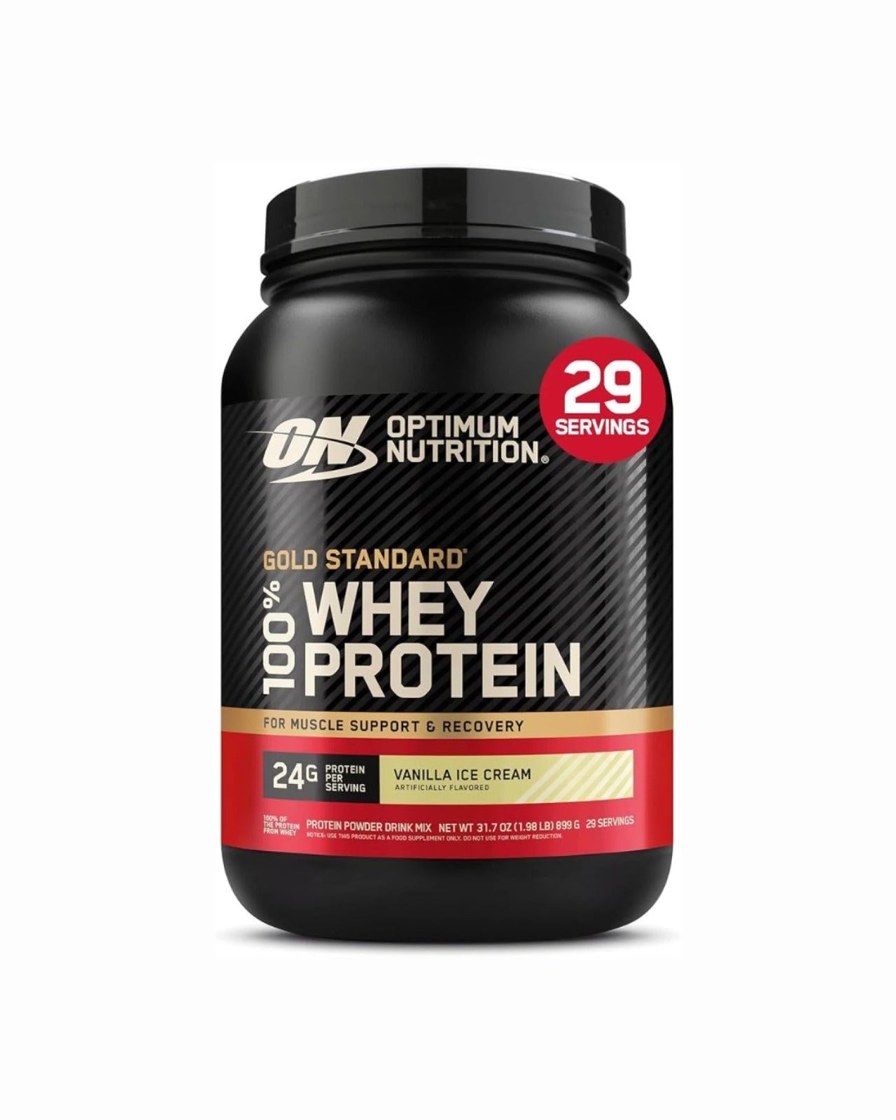 OPTIMUM NUTRITION GOLD STANDARD WHEY - VAINILLA 2LB (900g)