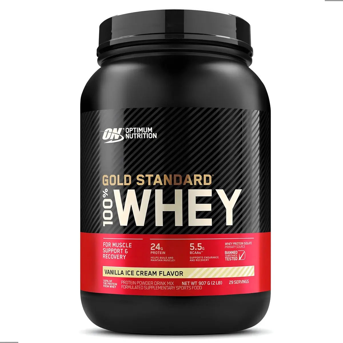 OPTIMUM NUTRITION GOLD STANDARD WHEY - VAINILLA 5LB (2267g)