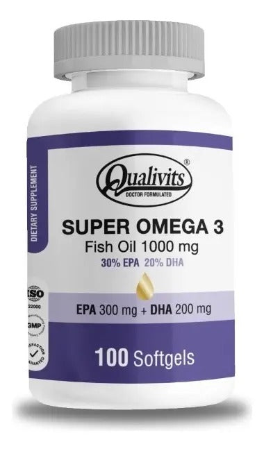 QUALIVITIS SUPER OMEGA 3 - 100 cápsulas